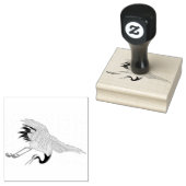 Chinesische Briefmarke für Vogelkrane Gummistempel (Stempel)