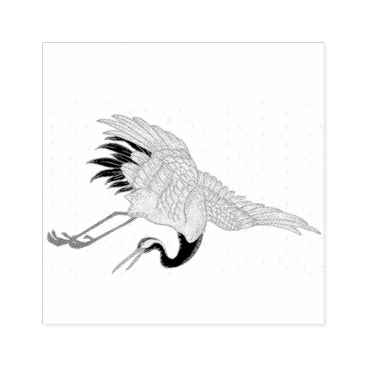 Chinesische Briefmarke für Vogelkrane Gummistempel (Prägung)