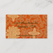 Chinesische Brokat Visitenkarte (Rückseite)