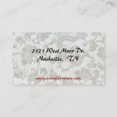 Chinesische Brokat Visitenkarte (Rückseite)