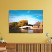 Chinesische Brücke über Godmanchester Leinwanddruck (Insitu (Wohnzimmer))