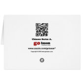 Chinesische Buddha-Karte (Rückseite Horizontal)