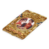 Chinesische Carvingrahmen für goldene Imitate Magnet (Linke Seite)