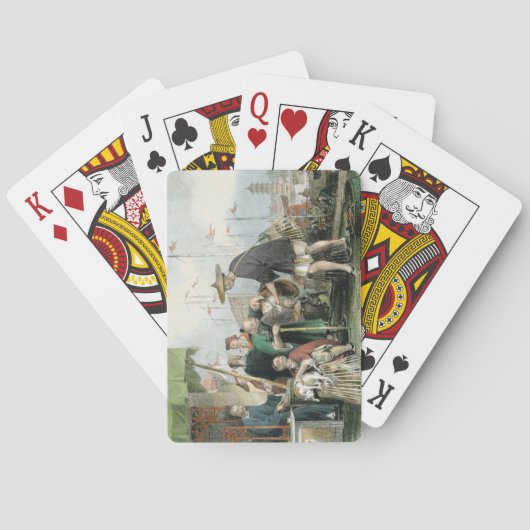 Chinesische Cat-Händler, aus "China in einer Serie Spielkarten (Rückseite)