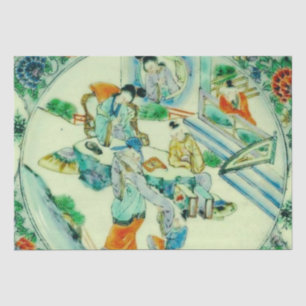 Chinesische Chinesische Chinoiserie Blumendekoupag Seidenpapier