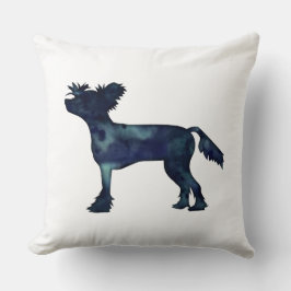 Chinesische Created Black Watercolor-Silhouette Kissen