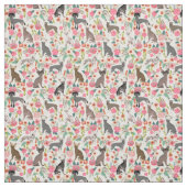 Chinesische Creme Vintage Blütencreme Stoff (Muster)