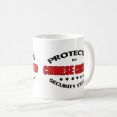 Chinesische Crested-Hunde-Sicherheit Kaffeetasse (VorderseiteRechts)