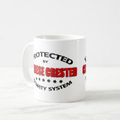 Chinesische Crested-Hunde-Sicherheit Kaffeetasse (Vorderseite Links)