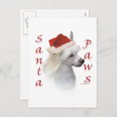 Chinesische Crested (Pulver) Feiertagspostkarte (Vorne/Hinten)