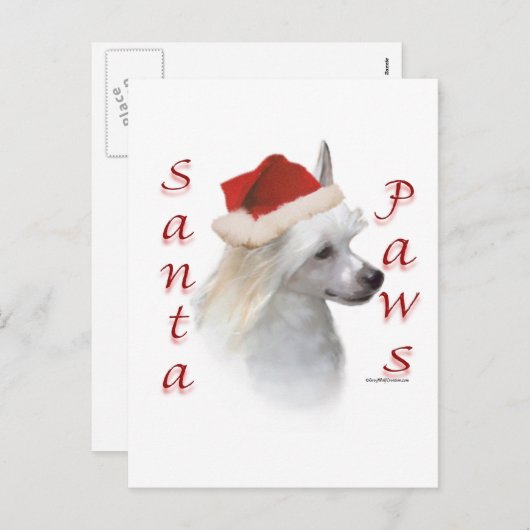 Chinesische Crested (Pulver) Feiertagspostkarte (Vorne/Hinten)