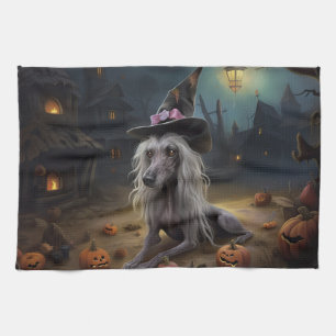Chinesische Crestet-Kürbisse Halloween Gruselig Geschirrtuch