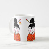 Chinesische Damen-Tasse Kaffeetasse (Vorderseite Links)