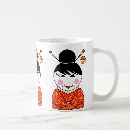 Chinesische Damen-Tasse Kaffeetasse (Rechts)