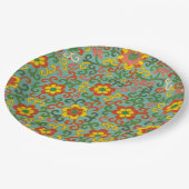 Chinesische Design Paper-Teller Pappteller (Schrägansicht)