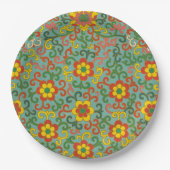 Chinesische Design Paper-Teller Pappteller (Vorderseite)