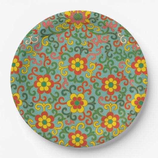 Chinesische Design Paper-Teller Pappteller (Vorderseite)