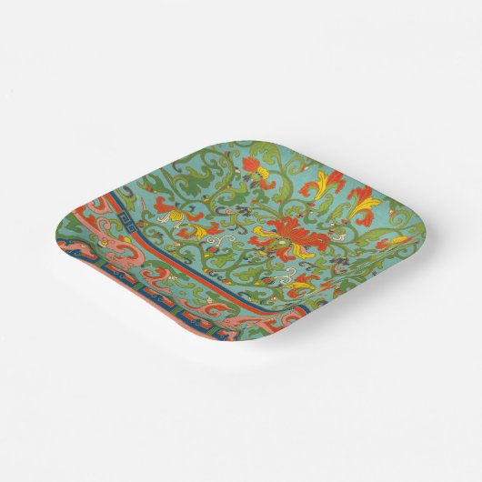 Chinesische Design Paper-Teller Pappteller (Gewinkelt)