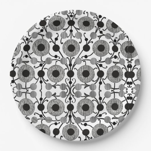 Chinesische Design Paper-Teller Pappteller (Vorderseite)