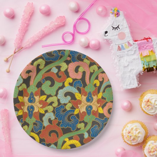 Chinesische Design Paper-Teller Pappteller (Party)