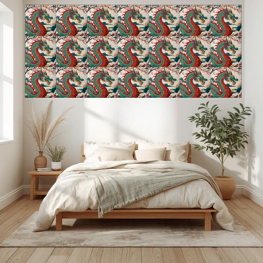 Chinesische Drache Chinoiserie Tile Fliese