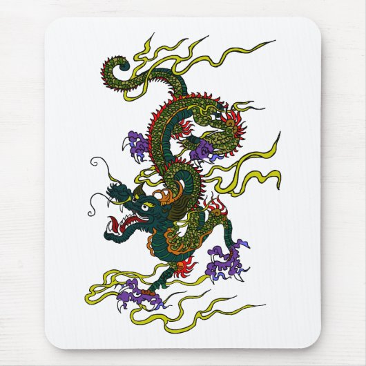 Chinesische Drache-Mausunterlage Mousepad (Vorne)