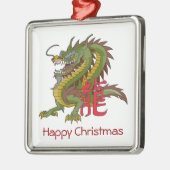 Chinesische Drache-Weihnachtsverzierung Ornament Aus Metall (Links)