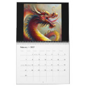 chinesische Drachen #3 Kalender (Feb 2027)