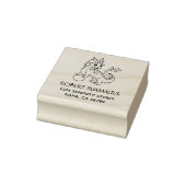 Chinesische Drachen-Adresse Gummistempel (Stempel)