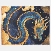 chinesische Drachen-Decke Fleecedecke (Vorderseite (Horizontal))
