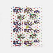 Chinesische Drachen Fantasy Folk Fleecedecke (Vorderseite)