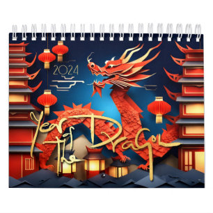 Chinesische Drachen Jahr 2024 C Kalender