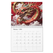 Chinesische Drachen Jahr 2024 C Kalender (Feb 2026)