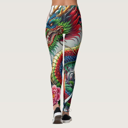 Chinesische Drachen-Leggings Leggings (Rückseite)