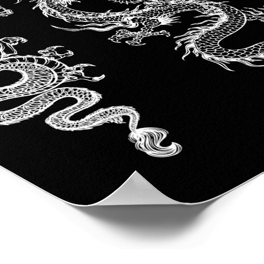 chinesische Drachen Poster (Ecke)
