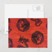 chinesische Drachen Postkarte (Vorne/Hinten)