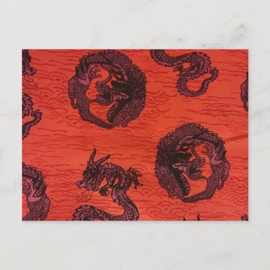 chinesische Drachen Postkarte (Vorderseite)