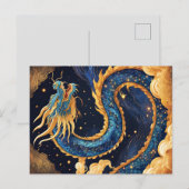 chinesische Drachen-Postkarte Postkarte (Vorne/Hinten)