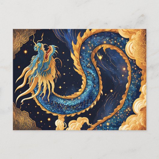 chinesische Drachen-Postkarte Postkarte (Vorderseite)