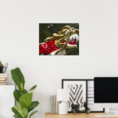 Chinesische Drachenbootfigur, Stanley Park Poster (Heimbüro)