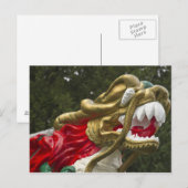 Chinesische Drachenbootfigur, Stanley Park Postkarte (Vorne/Hinten)