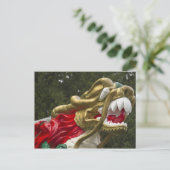 Chinesische Drachenbootfigur, Stanley Park Postkarte (Stehend Vorderseite)
