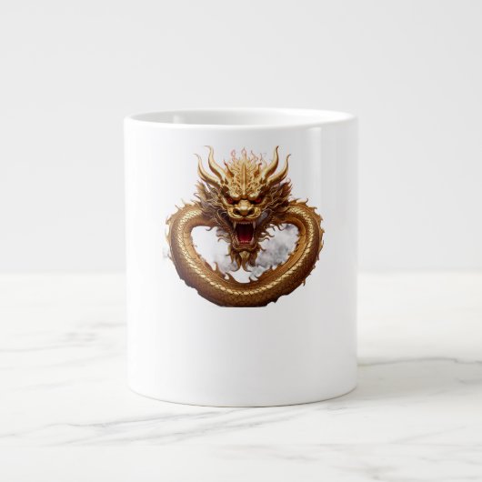Chinesische Drachenkraft Jumbo-Tasse (Vorderseite)