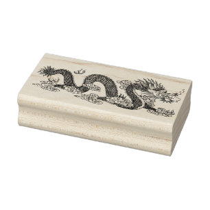 Chinesische Drachenkunst Briefmarke Gummistempel