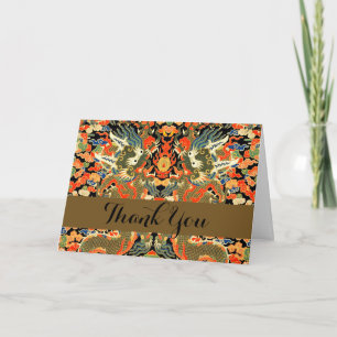 Chinesische Drachenkunst Dankeskarte