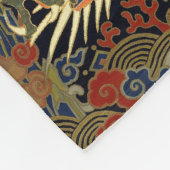 Chinesische Drachenkunst Fleecedecke (Ecke)