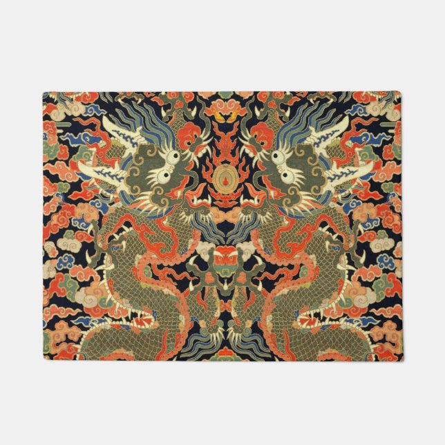 Chinesische Drachenkunst Fußmatte (Vorderseite)