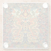 Chinesische Drachenkunst Glasuntersetzer (Rückseite)