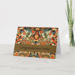 Chinesische Drachenkunst Karte