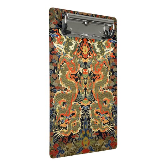 Chinesische Drachenkunst Mini Klemmbrett (Schrägansicht)